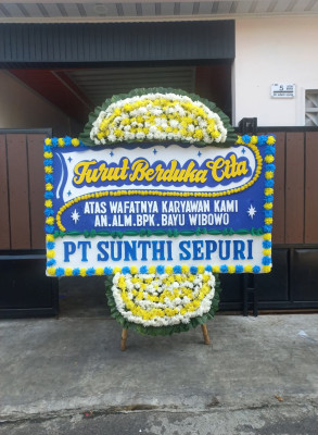 Papan Bunga Duka di Bungbulang